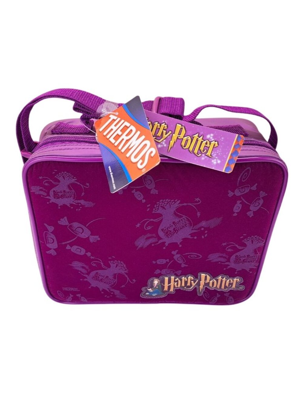Vintage Harry Potter Hermione Purple Botts Beans Vintage Lunch Bag Thermos New